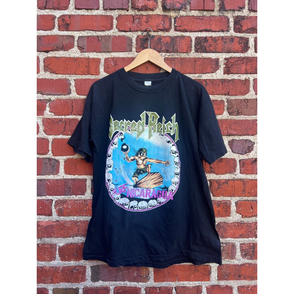 1988 Vintage Single Stitch Sacred Relch Tee Size Large